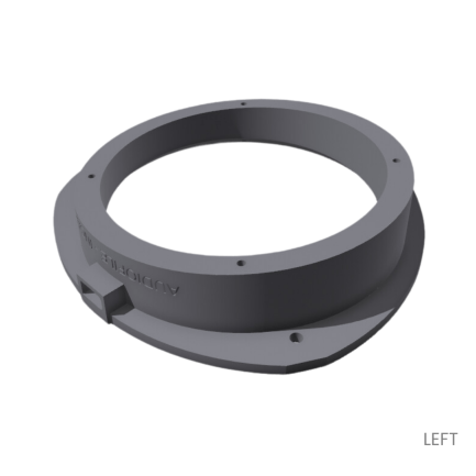 3D Printed Ford Ranger Front Door LEFT 6.5 Speaker Adapters